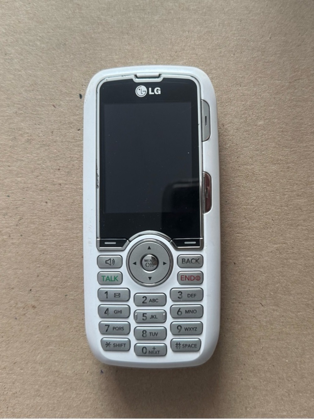 LG Rumor White QWERTY Keyboard Slide Phone